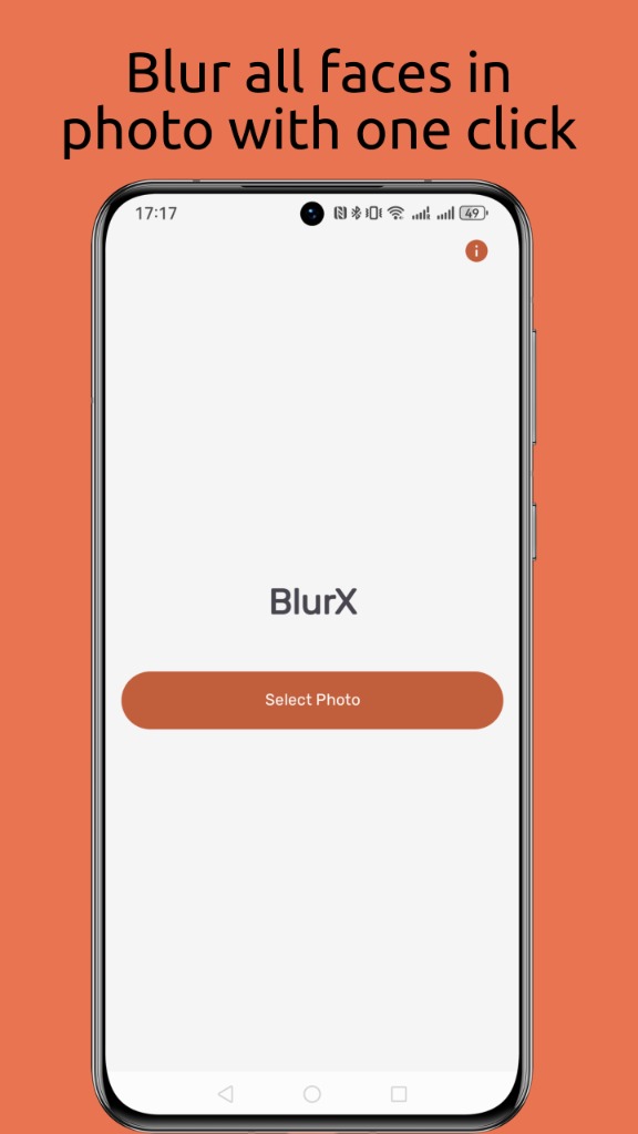 Blur all faces in photo with one click